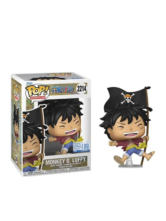 Funko Поп! Анимация: One Piece - Monkey D. Luffy (със знаме) 2214 Специално издание