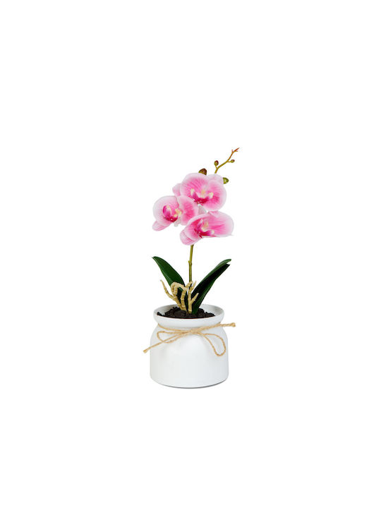 Decorative Artificial Orchid In Pot Natural Look 32.5 Cm