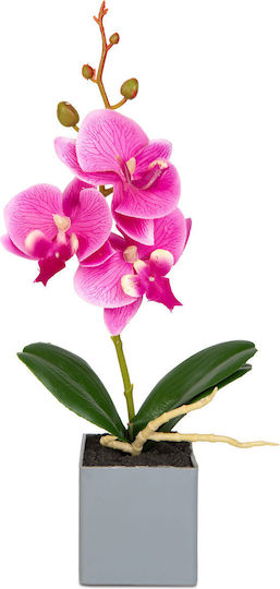 Dekorative Künstliche Orchidee In Topfpflanze Natürlicher Look 29.5 Cm Dekorative Künstliche Orchidee In Topfpflanze Natürlicher Look 29.5 Cm