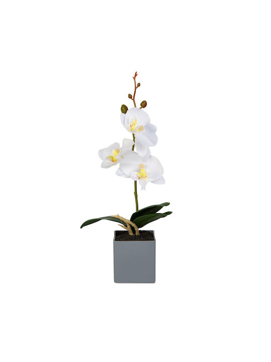 Decorative Artificial Orchid In Pot Natural Look 29.5 Cm