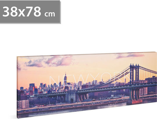 Led Painting New York 78 X 38 Cm Wall Decor Cool White Light 2 X Aa Led Painting New York 78 X 38 Cm Wall Decor Cool White Light 2 X Aa