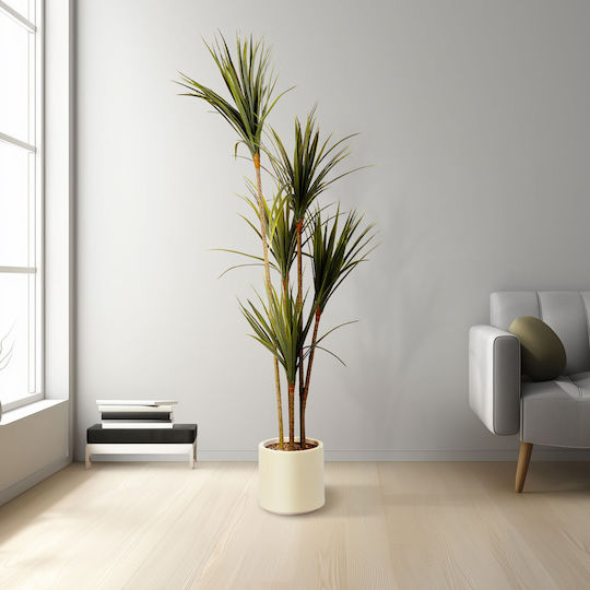 Copac Palmier Artificial Decorativ 1.5 M Verde Plantă Artificială Din Plastic Pentru Interior Decor Acasă Birou