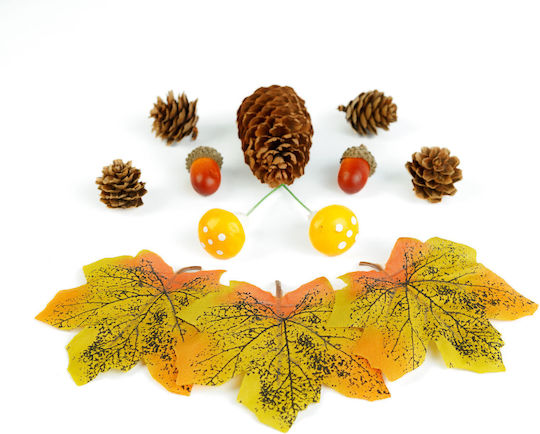 Set De Decorațiuni De Toamnă Frunze Conuri Dovleac 4 Modele