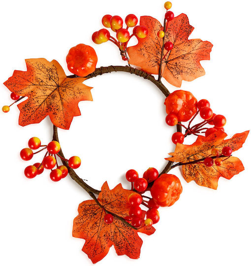 Autumn Wreath Maple Leaves 22 Cm Door Decoration