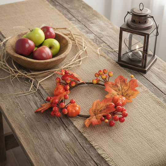 Autumn Wreath Maple Leaves 22 Cm Door Decoration