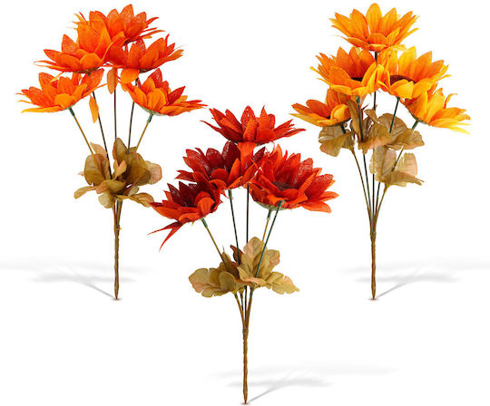 Sonnenblumen Dekoration 35 Cm Künstliche Herbstblumen 5 Köpfe Gelbe Orange Rote Farben Sonnenblumen Dekoration 35 Cm Künstliche Herbstblumen 5 Köpfe Gelbe Orange Rote Farben