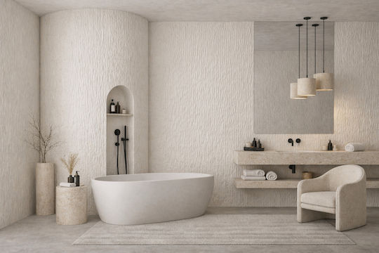 Panouri Decorative 3D De Perete Cu Adeziv Gri 60x120cm
