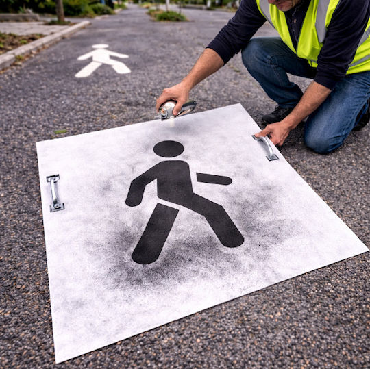 Stencil Arrow 30x98 Inner 16x80 Infosign 29011