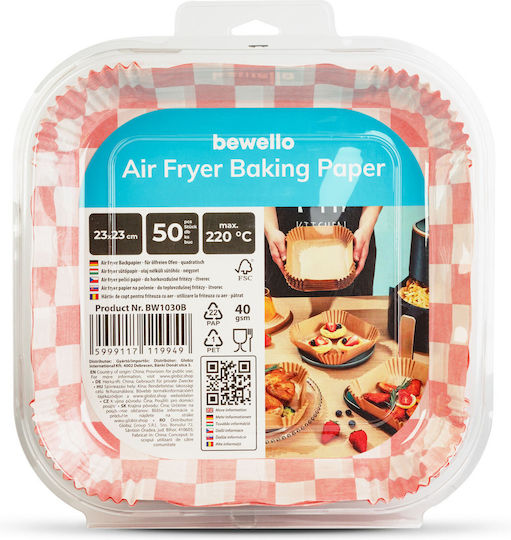 Hârtii Antiaderente pentru Air Fryer 23x23cm 50buc