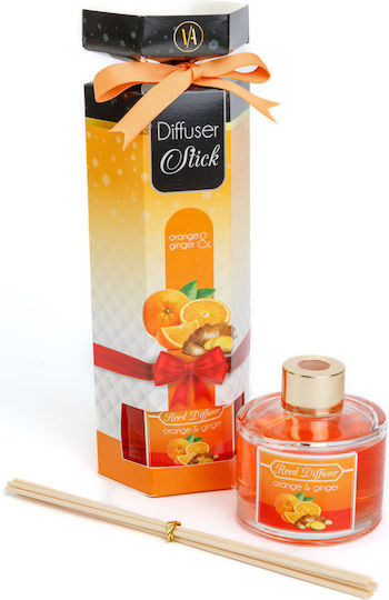 Difuzor Parfum Pentru Casă 100 Ml Aromă De Ghimbir Portocaliu Betisoare Odorizant Aer