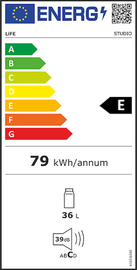 Life Mini Bar 36lt Υ49.5xΠ38xΒ45εκ. Μαύρο 221-0525