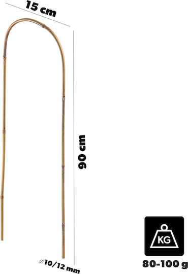 Kadax Suport Arc Din Bambus 90 X 15 Cm 10 Bucăți