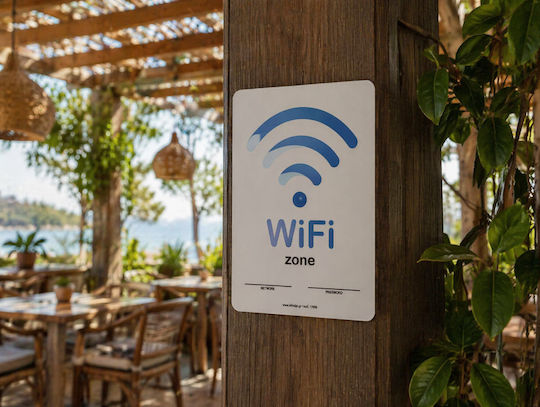 Infosign Semn Autocolant PVC "WiFi" 16886 1buc