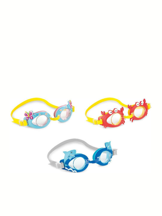 Intex Fun Swimming Goggles Kids Yellow