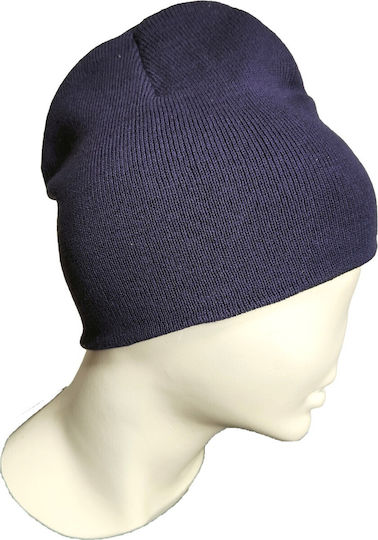 Bronx 88122 Knitted Beanie Cap Navy Blue