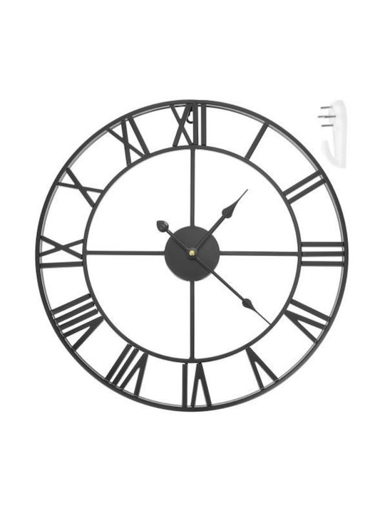 Antique Wall Clock Black Ø47.5cm