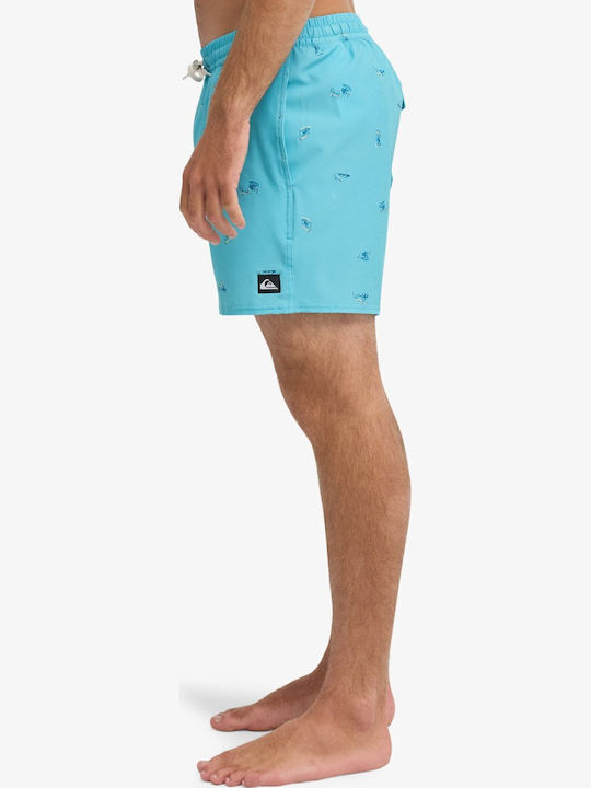 Stretch Ανδρικό Μαγιό Σορτς Aqua με Σχέδια