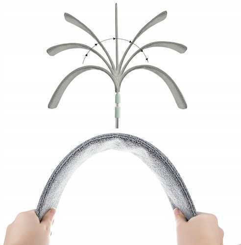 Telescopic Dust Brush Two Attachments