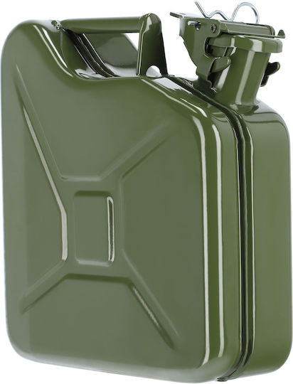 Kadax Stahl Kraftstoffkanister 5l + 31 Cm Trichter Grüne