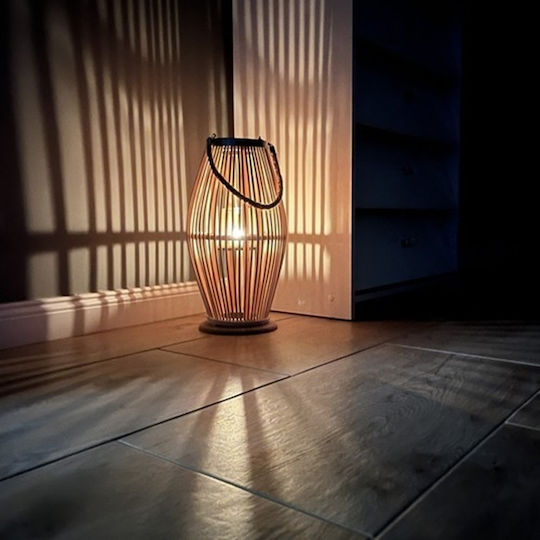 Laternen Bamboo Beigen 17x17cm
