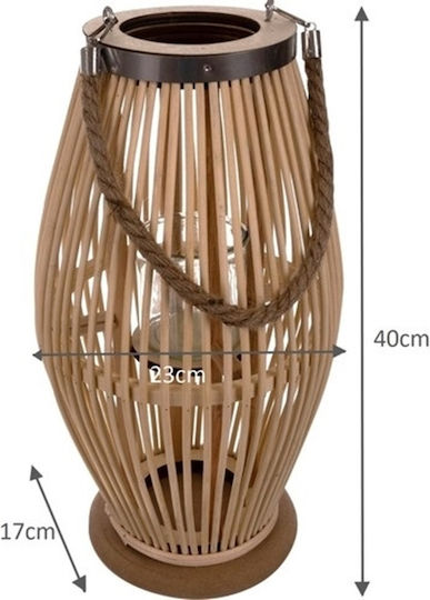 Laternen Bamboo Beigen 17x17cm