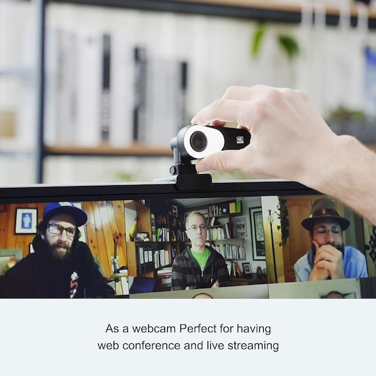 Joyusing V600 Ultra Hd 4k 12mp Document Camera Auto Focus 40 Adjustable Leds Built-in Microphone Usb Presentations Conferences Obs Live Streaming Windows Mac