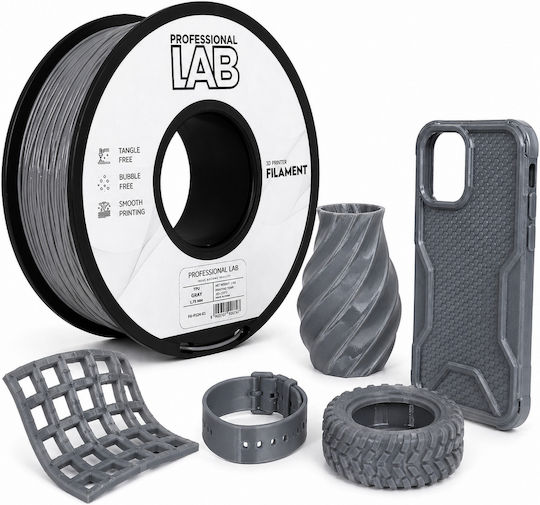 Filament TPU Pentru Imprimantă 3D Profesional Lab 1 Kg 1.75 Mm Duritate 95a Flexibil Gri