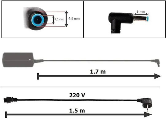 Original Hp Charger 19.5v 6.15a 120w Plug 4.5x3.0mm
