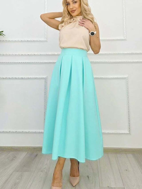 Damen Skorts Hohe Taille Türkis