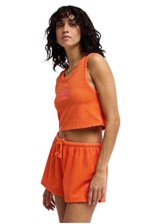 Women's Sleeveless Blouse Orange