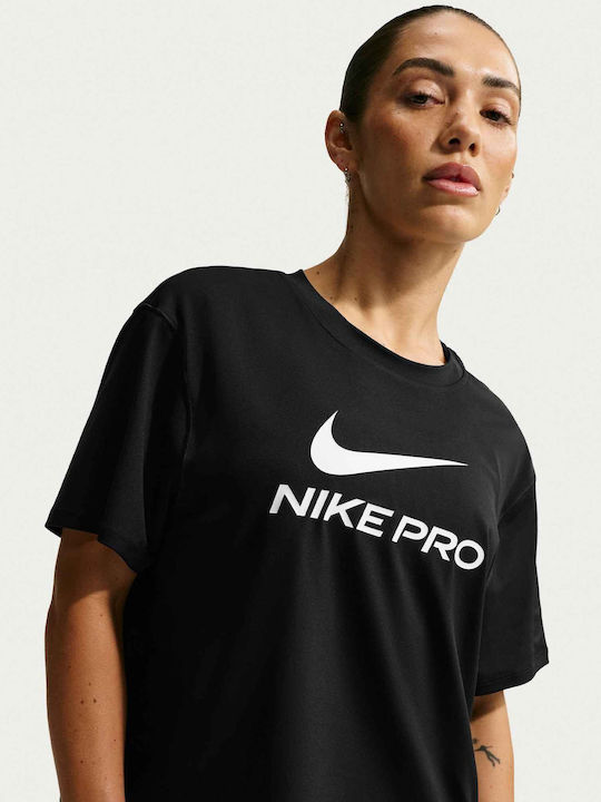 Pro Tricou Sport Dri-Fit Damă Negru