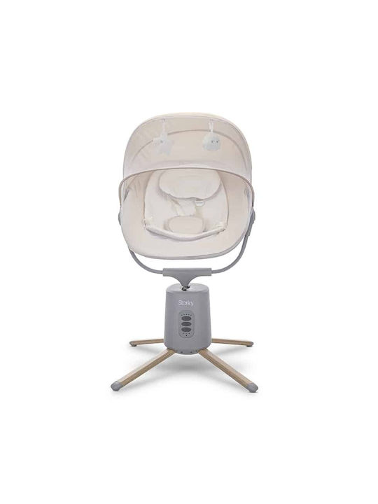 Lorelli Electric Baby Relax Swing Storky With Music and Vibration Beige for Child up to 5.2kg