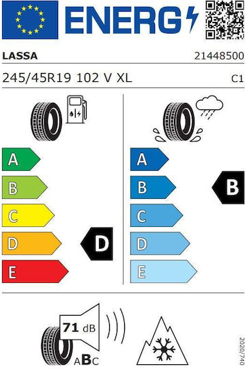 Lassa 245/45R19 102VV XL Χειμερινό Λάστιχο Αυτοκινήτου