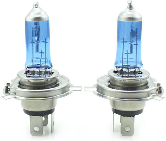 Halogen Autolampen H4 12V 100/90W +130% Helligkeit Scheinwerfer Set 2 Stück