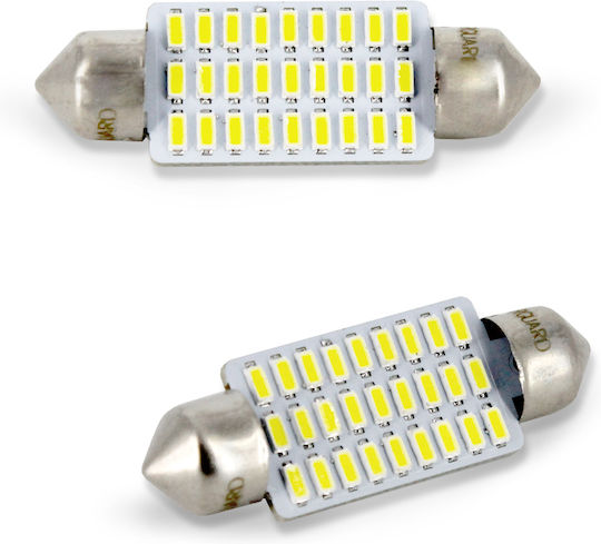 Car Led Bulb T10 W5w Canbus 1w 90lm 18 Cob Led 12v Set 2 Pcs