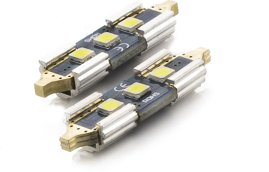 Auto LED Birnen C5w 31mm Canbus 3w 350lm 6000k 3 Smd Menge 2 Stück Cana355