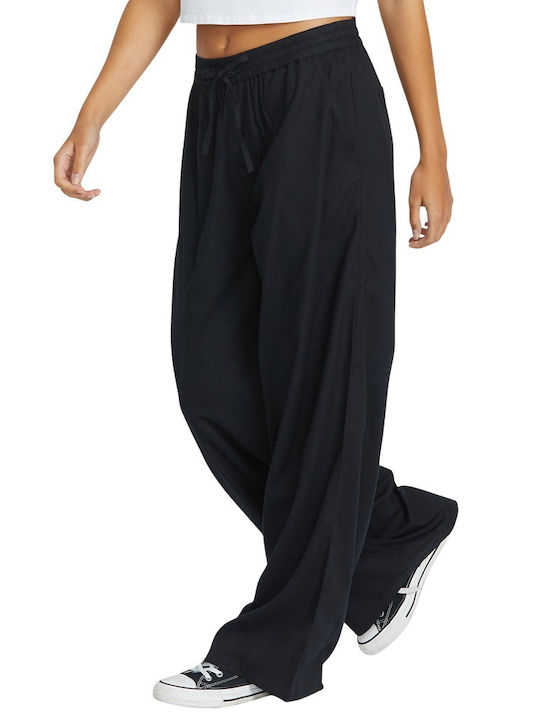 Pants Women's Fabric Trousers Black