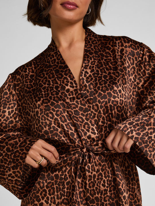 Hunkemöller Sommer Damen Robe Schwarz Leo