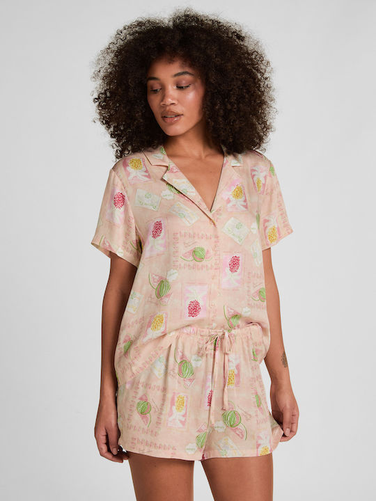 Hunkemöller Summer Women's Pyjama Shorts Orange