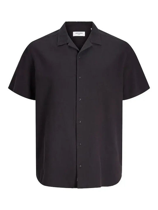 Short Sleeve Shirt in Regular Fit Black