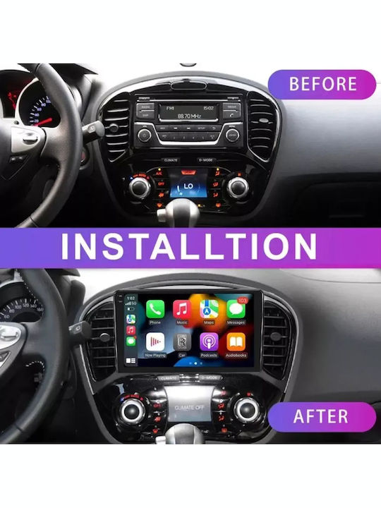 Car Audio System for Nissan Juke 2009-2020 Bluetooth USB WiFi GPS Apple CarPlay Android Auto with 9" Touch Screen