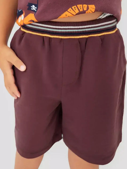 Kids Fabric Shorts/Bermuda Burgundy
