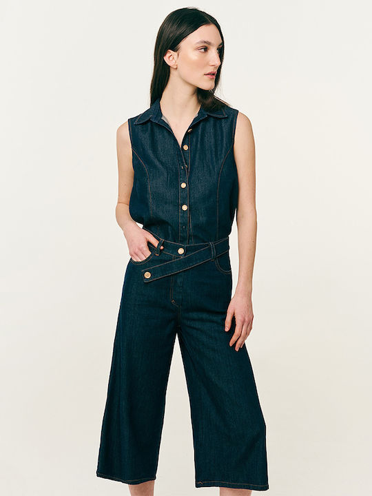 Bermudă Denim Albastră Pentru Femei