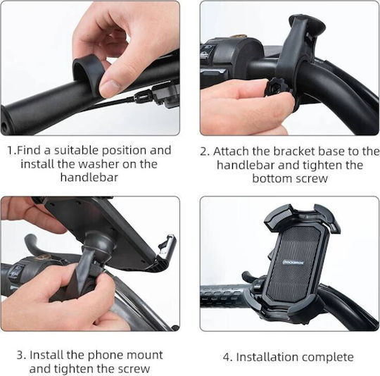 Rockbros 25210032001 Black Bicycle Phone Holder