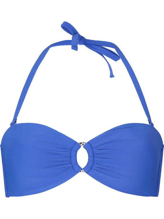 Trägerloses Bikinioberteil Blau
