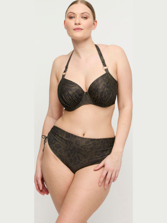 Bikini Bottoms High Waist Jungle Jaguar