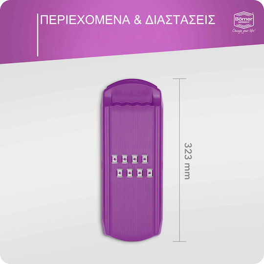Borner Vegetable Chopper Curly DesignLine Purple