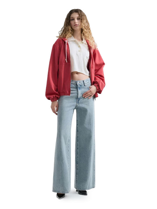 Nalaja Low Rise Women's Jean Pants in Wide Leg Style