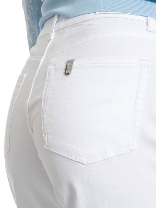 Women's Jean Pants in Straight Leg Style White