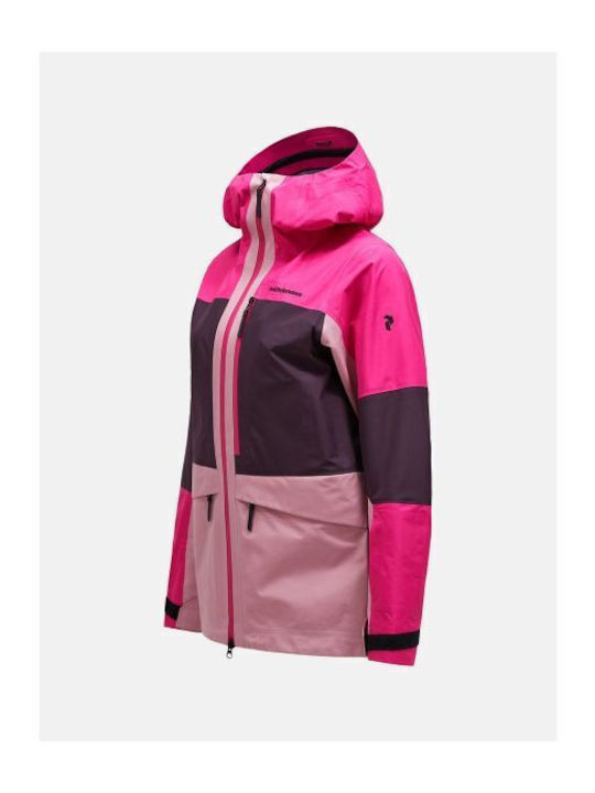 Damen Jacke Für Winter Jac Lila